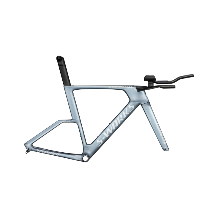 Cuadro Specialized SHIV TT SW MODULE Gloss Glacial Metallic / Red To Gold Pearl Edge Fade / Metallic White Silver 2025