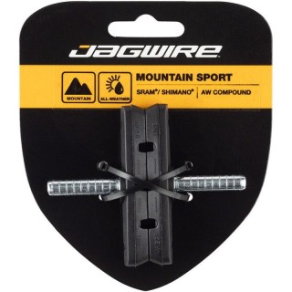 Jeu de patins de frein VTT Jagwire Mountain Sport Cantilever 70 mm | plaquettes de frein