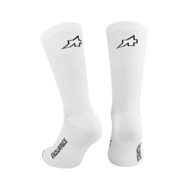 Chaussettes Assos Endurance S11 White Series|Vêtements cyclisme