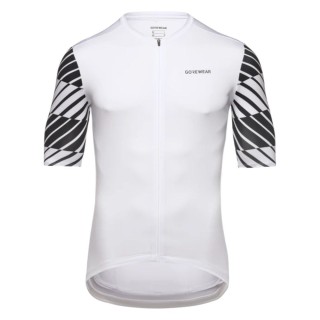 Maillot Homme Manches Courtes Gore Swiftride Blanc Optique/Noir