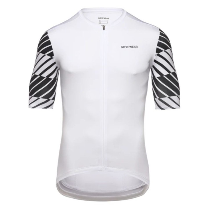 Maillot Homme Manches Courtes Gore Swiftride Blanc Optique/Noir
