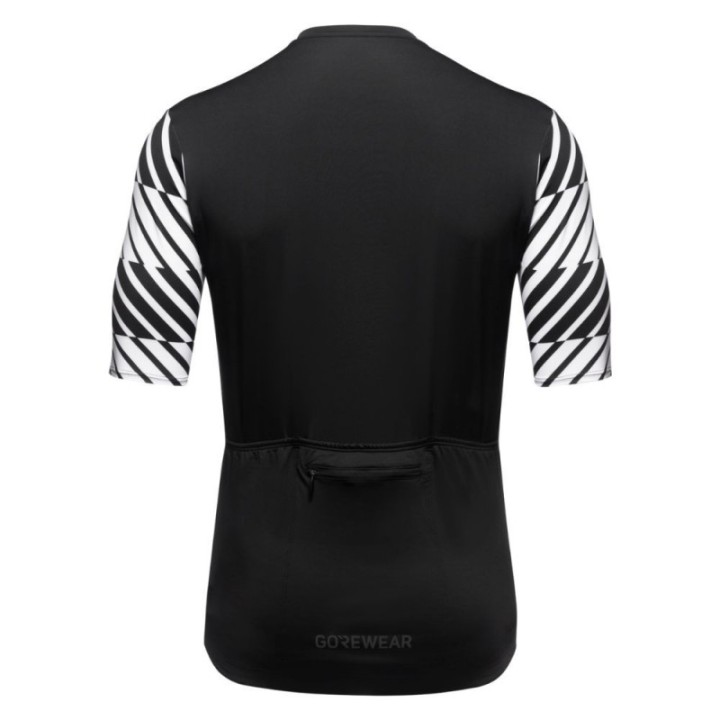 Maillot homme à manches courtes Gore Swiftride noir/blanc