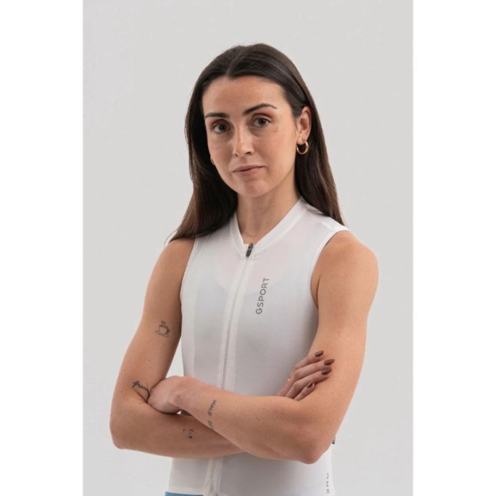 Maillot Mujer Sin Mangas Gsport One Halo|Maillot