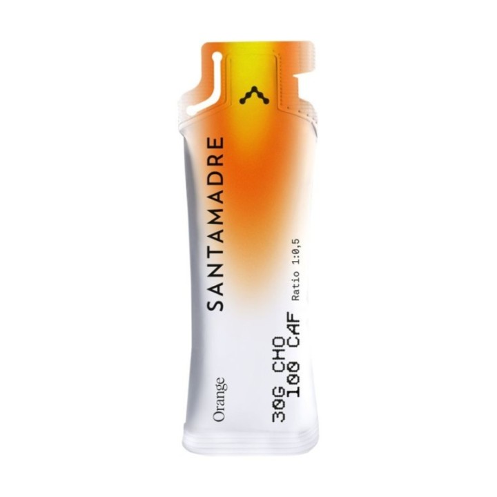 Gel Santa Madre 30CHO 100CAF Orange 50 ml | Nutrition cyclisme