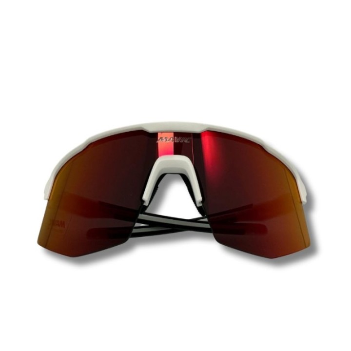 Lunettes Mavic MVS Shield White/Red|Lunettes de cyclisme