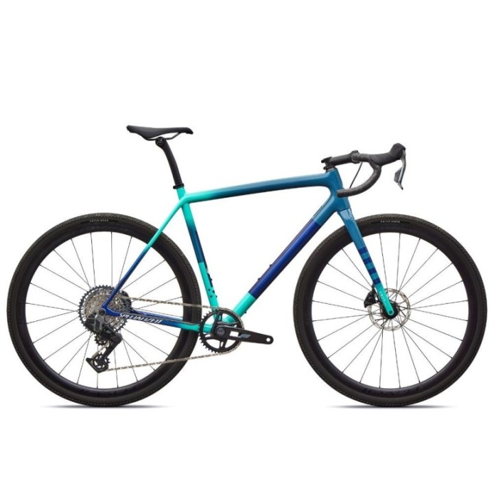 Vélo Specialized Crux Expert Axs Gris Bleu/Bleu Lagune/Blanc Dune/Bleu Majesté 2026
