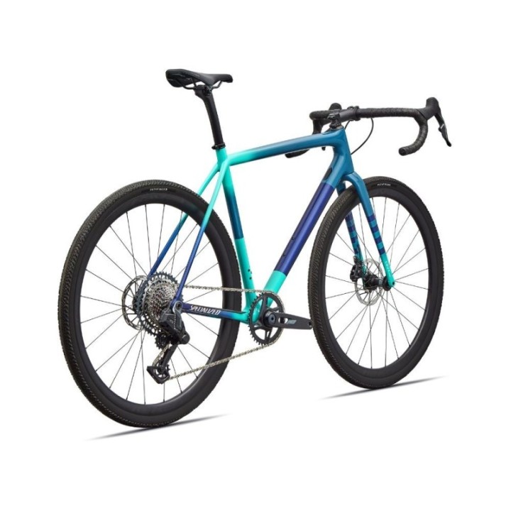 Vélo Specialized Crux Expert Axs Gris Bleu/Bleu Lagune/Blanc Dune/Bleu Majesté 2026
