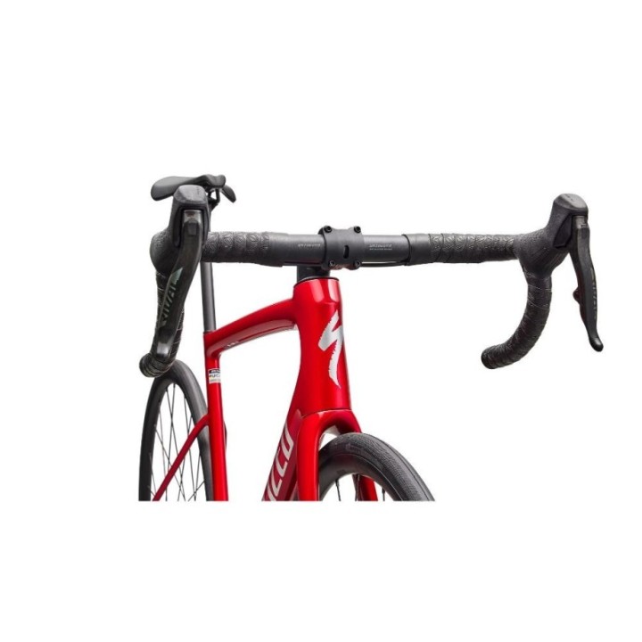 Bicicleta Specialized Tarmac Sl8 Comp Axs Gloss Red Tint Over Silver Dust / Silver Dust