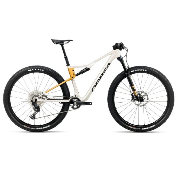 Vélo Orbea OIZ M30 Blanc ivoire (brillant) - Jaune bourdon (mat) 2026