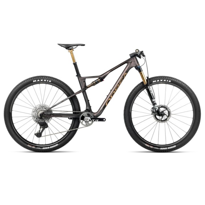 Bicicleta Orbea OIZ M-TEAM FACTORY Bronze Carbon View - Titan Gold (Matt-Gloss) 2026