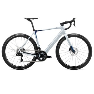 Vélo Orbea GAIN M10i Halo Silver (mat) - Blue Carbon View (brillant) 2026