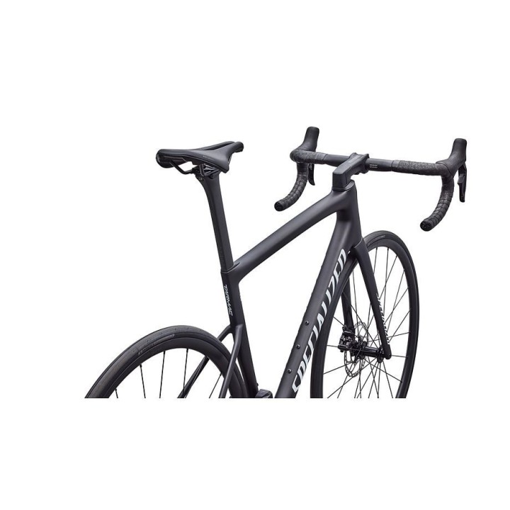 Vélo Specialized Tarmac SL8 Comp - Shimano 105 Di2 Carbone satiné / Blanc 2026