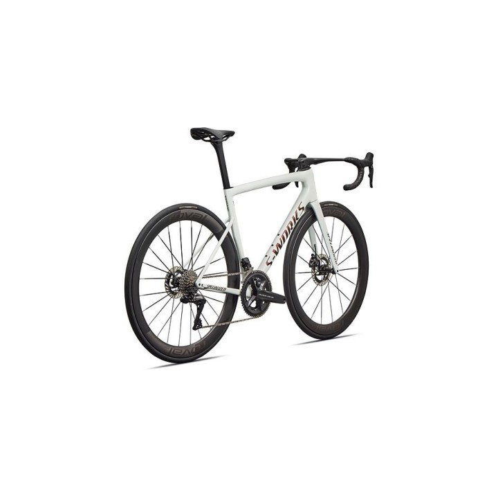Vélo Specialized S-Works Tarmac SL8 - Shimano Dura-Ace Di2 Blanc métallisé brillant / Argent / Noir 2026