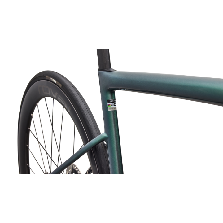 Vélo Specialized S-Works Tarmac SL8 - Shimano Dura-Ace Di2 Gloss Premium Fjord Metallic / Blanc métallisé Argent 2026