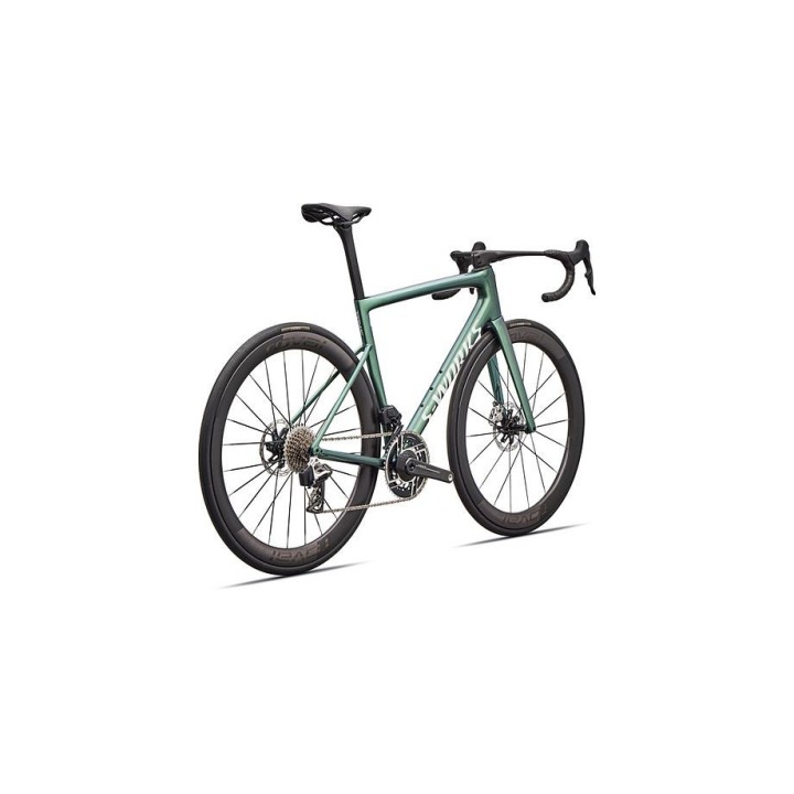 Vélo Specialized S-Works Tarmac SL8 SRAM RED AXS Gloss Premium Fjord Metallic / Blanc Metallic Silver 2026