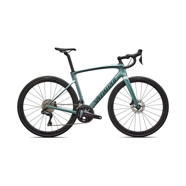 Vélo Specialized Roubaix Expert Gloss Fjord Metallic/White Pearl Fade/Emerald Metallic 2026
