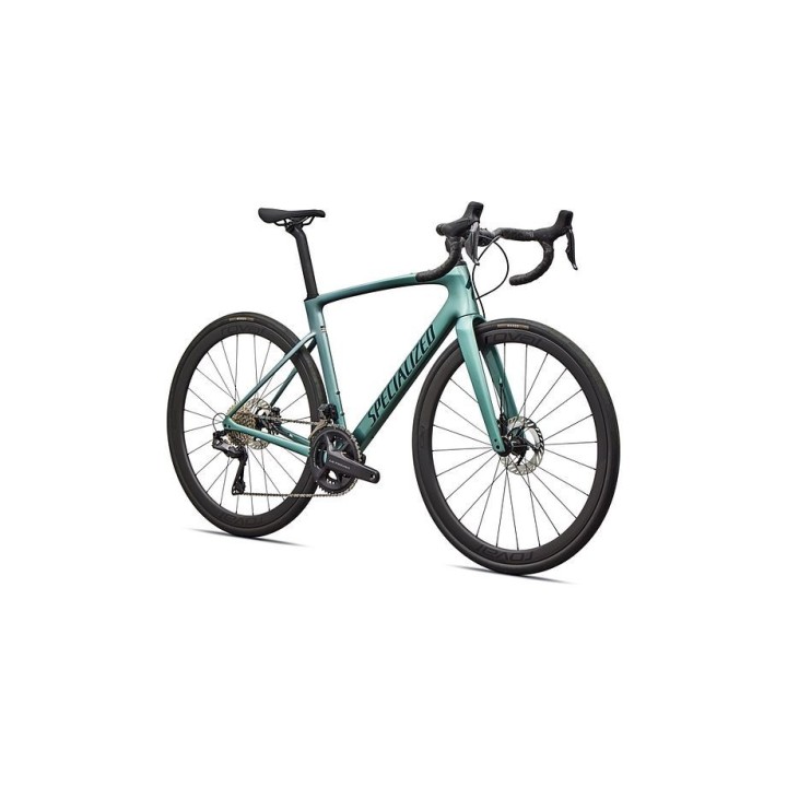 Bicicleta Specialized Roubaix Expert Gloss Fjord Metallic/White Pearl Fade/Emerald Metallic 2026