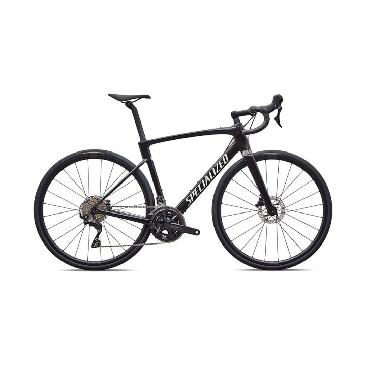 Vélo Specialized Roubaix Sl8 Sport 105 Gloss Obsidian Metallic/Dune White 2026