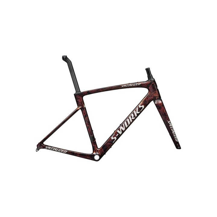 Cuadro Specialized S-Works Roubaix SL8 Gloss Carbon / Red To Gold And Solidity Dry Brushed / Dune White 2025