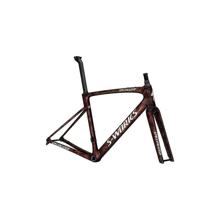 Cuadro Specialized S-Works Roubaix SL8 Gloss Carbon / Red To Gold And Solidity Dry Brushed / Dune White 2025