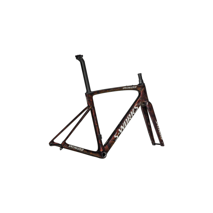Cuadro Specialized S-Works Roubaix SL8 Gloss Carbon / Red To Gold And Solidity Dry Brushed / Dune White 2025