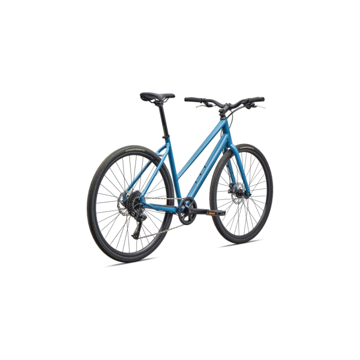 Vélo Specialized Sirrus X 1.0 à cadre ouvert, gris satiné et bleu / bleu métallisé givré réfléchissant 2026