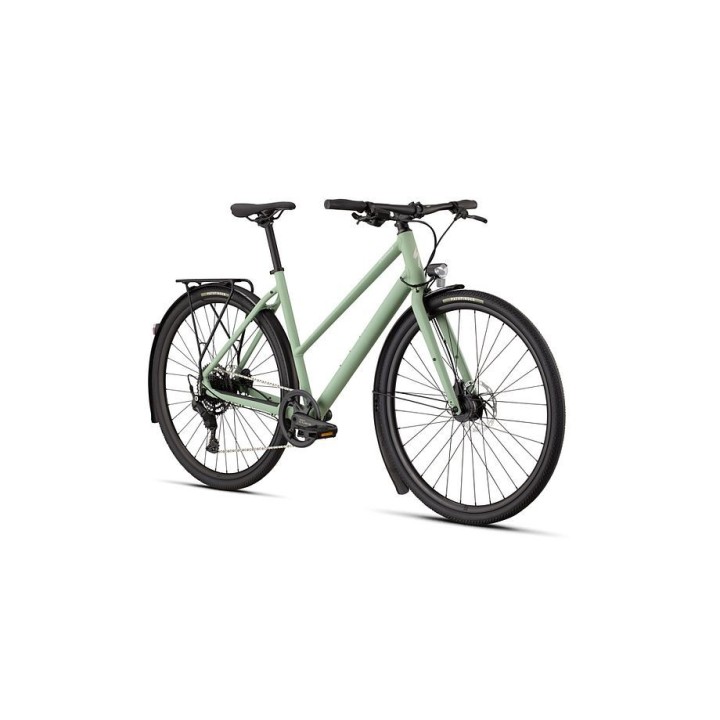 Bicicleta Specialized Sirrus X 2.0 Step-Through Satin Pistachio / Dolomite Metallic Frost Reflective 2026