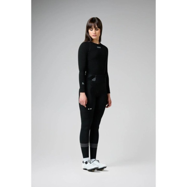 T-shirt intérieur à manches longues pour femme Gobik Winter Merino Coal | Vêtements de cyclisme