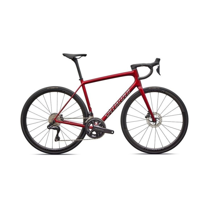 Vélo Specialized Aethos 2 Pro - Shimano Ultegra Di2 Rouge brillant / Chrome 2026