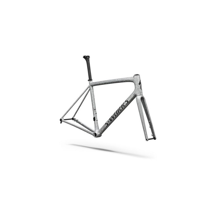 Cadre Specialized S-Works Aethos 2, argent brillant, impasto flou / noir perle 2026
