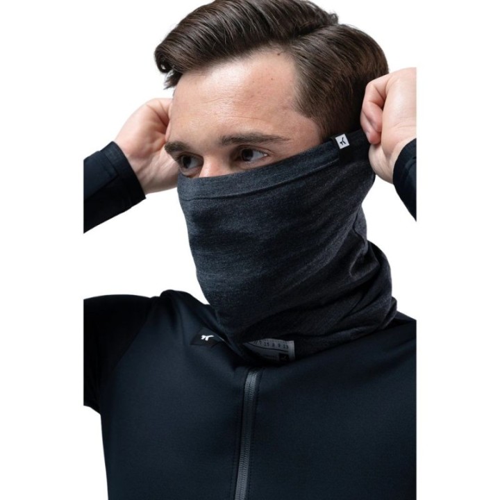 Bandana Cuello Merino Gobik Moonbah Solid Graphite|complementos ciclismo