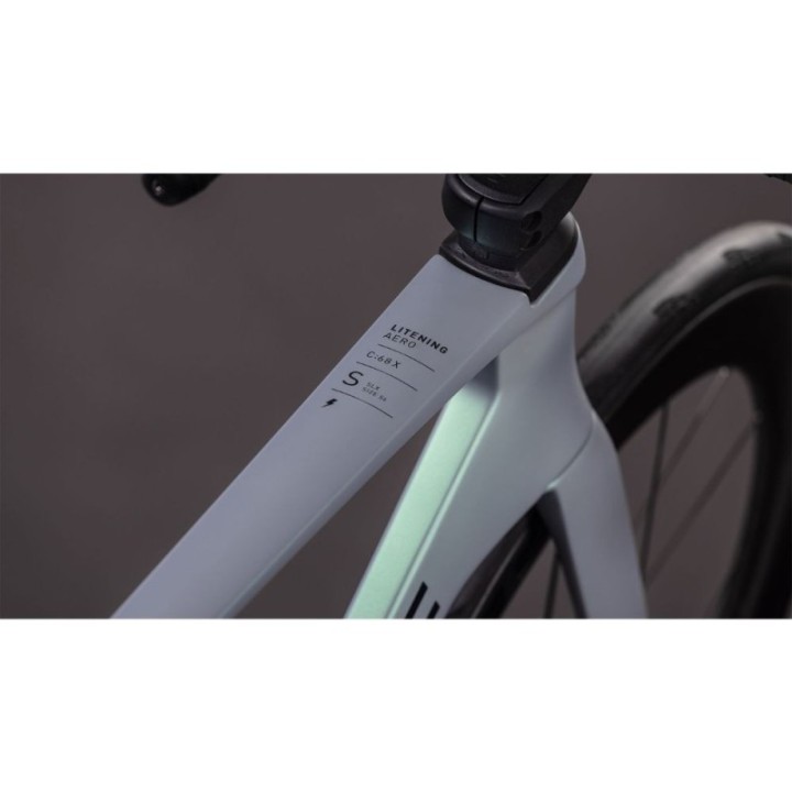 Bicicleta Cube Litening Aero C:68X SLT seagrey´n´black