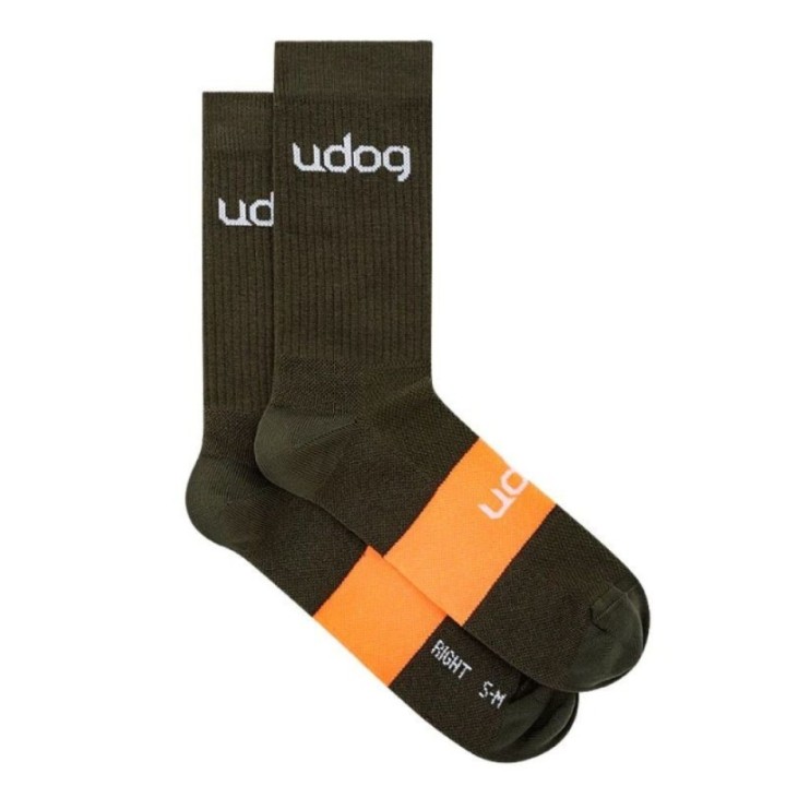 Chaussettes Udog Gravel Vert/Orange