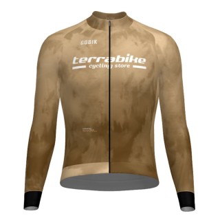 Maillot homme à manches longues Gobik Hyder Terrabike Beige