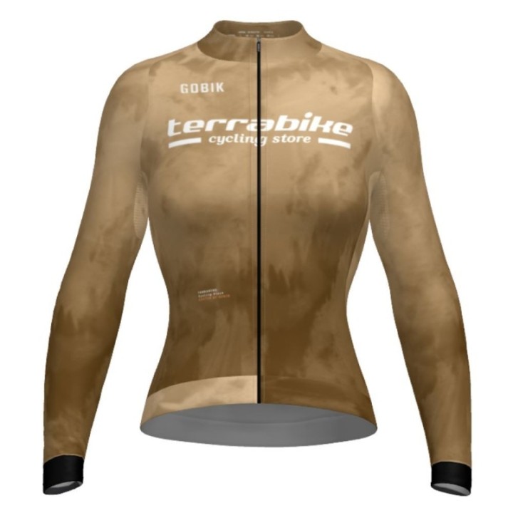 Maillot Mujer Manga Larga Gobik Hyder Terrabike Beige