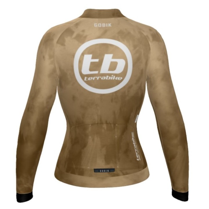 Maillot Mujer Manga Larga Gobik Hyder Terrabike Beige