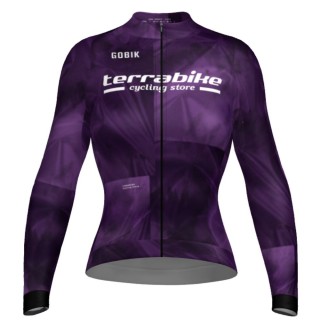 Maillot Mujer Manga Larga Gobik Hyder Terrabike Malva