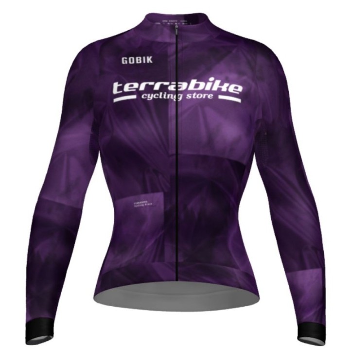 Maillot Mujer Manga Larga Gobik Hyder Terrabike Malva