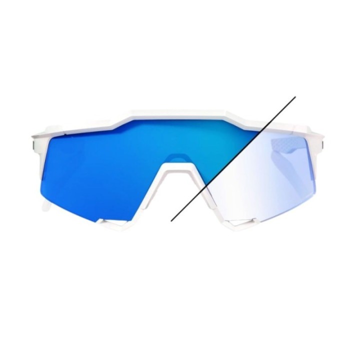 Lunettes 100% Speedcraft Bastille Blue Mirror Photochromic Lens