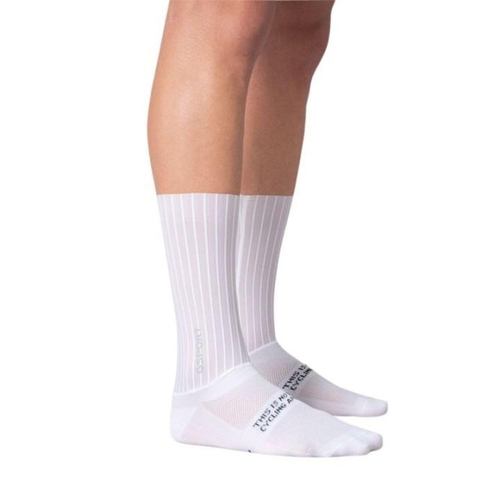Chaussettes Aero Gsport Ivory|Vêtements de cyclisme