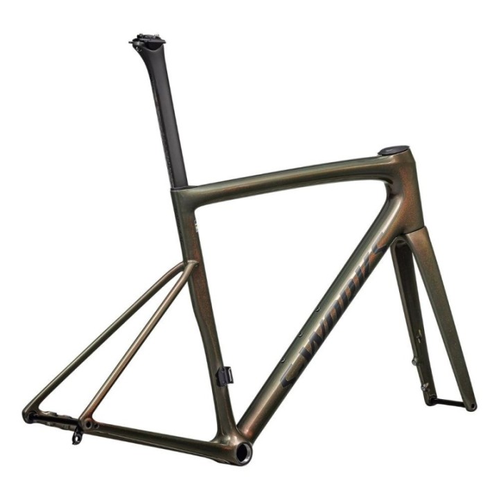 Cuadro de la S-Works Tarmac SL8 Gloss Cypress Metallic / Magenta To Gold Pearl / Satin Black Metallic 2025
