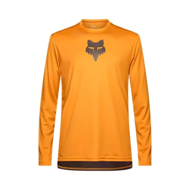 T-shirt à manches longues Fox Ranger Head Marron caramel