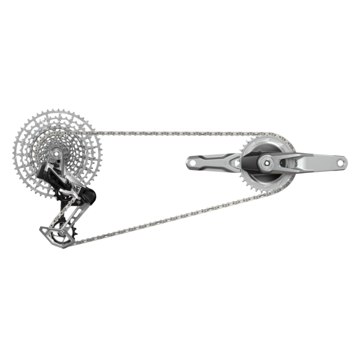 Groupe Sram Eagle Axs T-Type 1987 Dub Vtt Wide 170 Silver 32t Et 34t Cassette 10-52