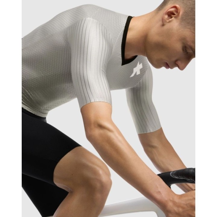 Maillot à manches courtes pour homme Assos Equipe RSR S11 Almond Milk