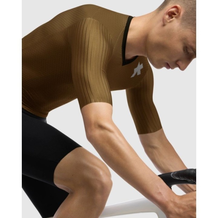 Maillot à manches courtes pour homme Assos Equipe RSR S11 Jupiter Gold