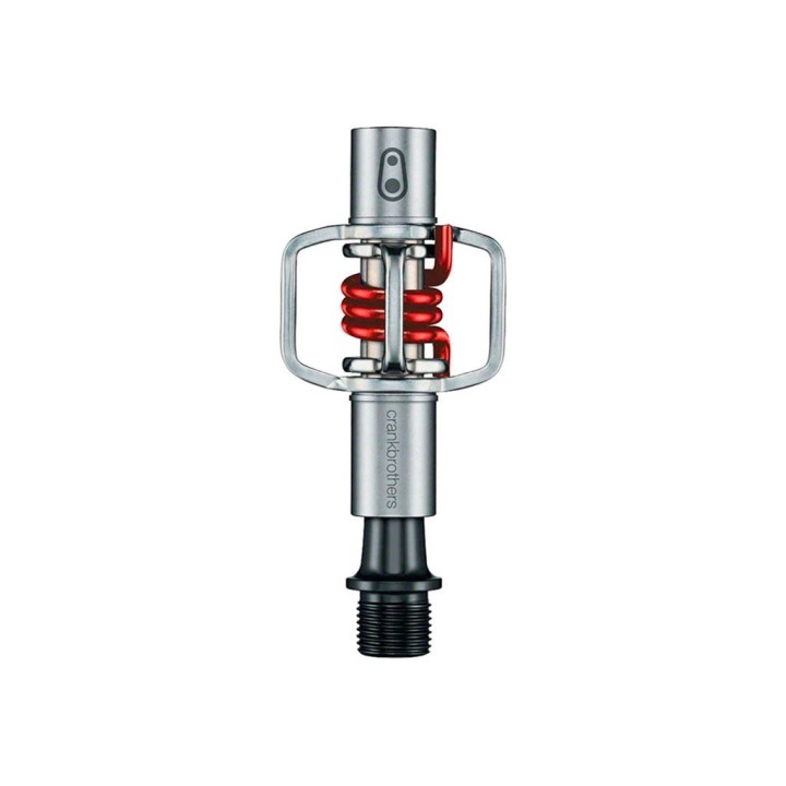 Pédales crank brothers eggbeater 1 silver / red spring