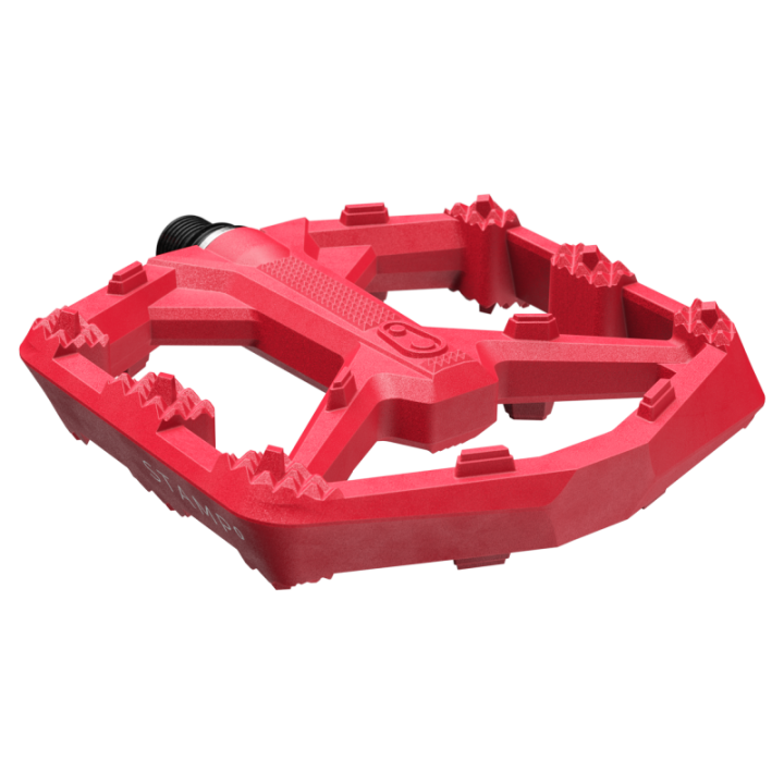 Pédales Crank Brothers stamp 0 large bright red