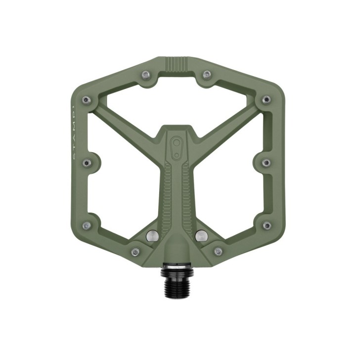 Pédales Crank Brothers stamp 1 large green gen 2
