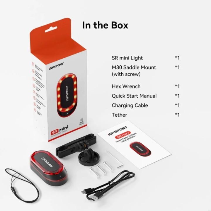 Luz Trasera Igpsport Con Radar SR-Mini