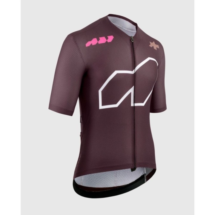 Maillot à manches courtes pour homme Assos Equipe R S11 We are the A Panic  Rouge
